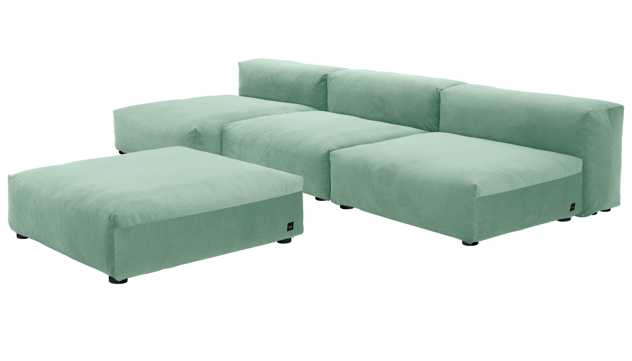  Sofa 1 Large 2 Medium 3 Side Velvet mint